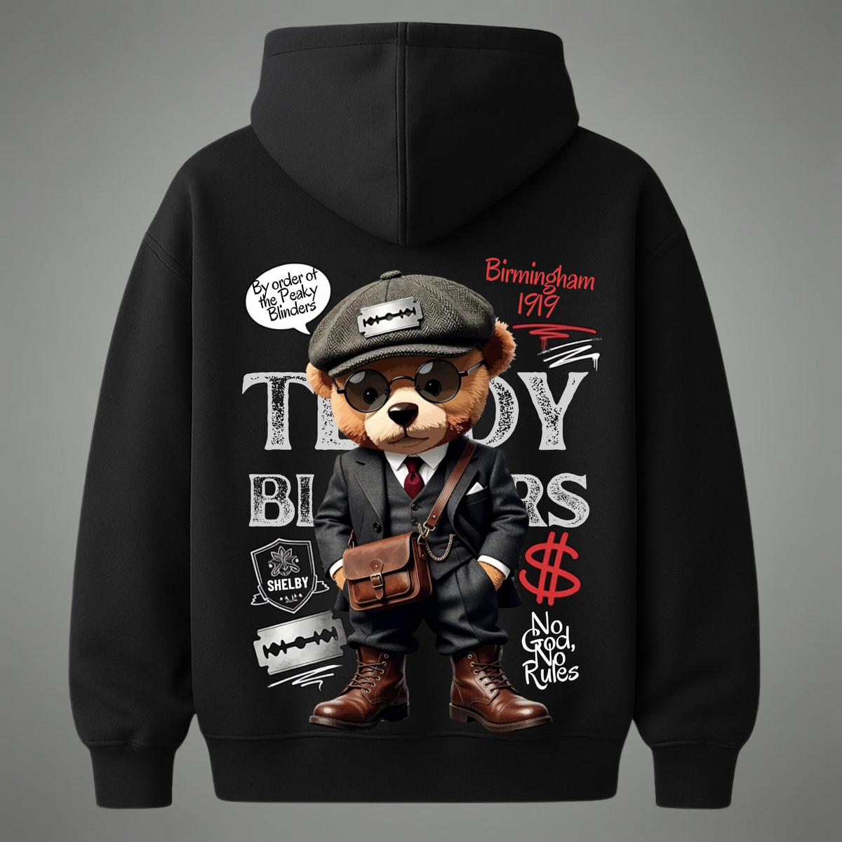 No God No Rules - Teddy Blinders Unisex Hoodie