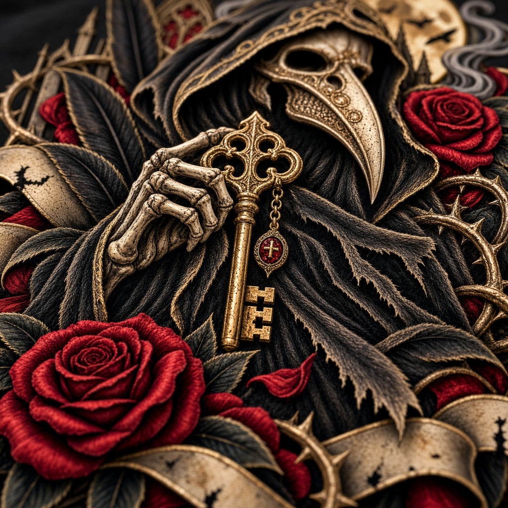 Gravekeeper – Gothic Reaper Key T-Shirt