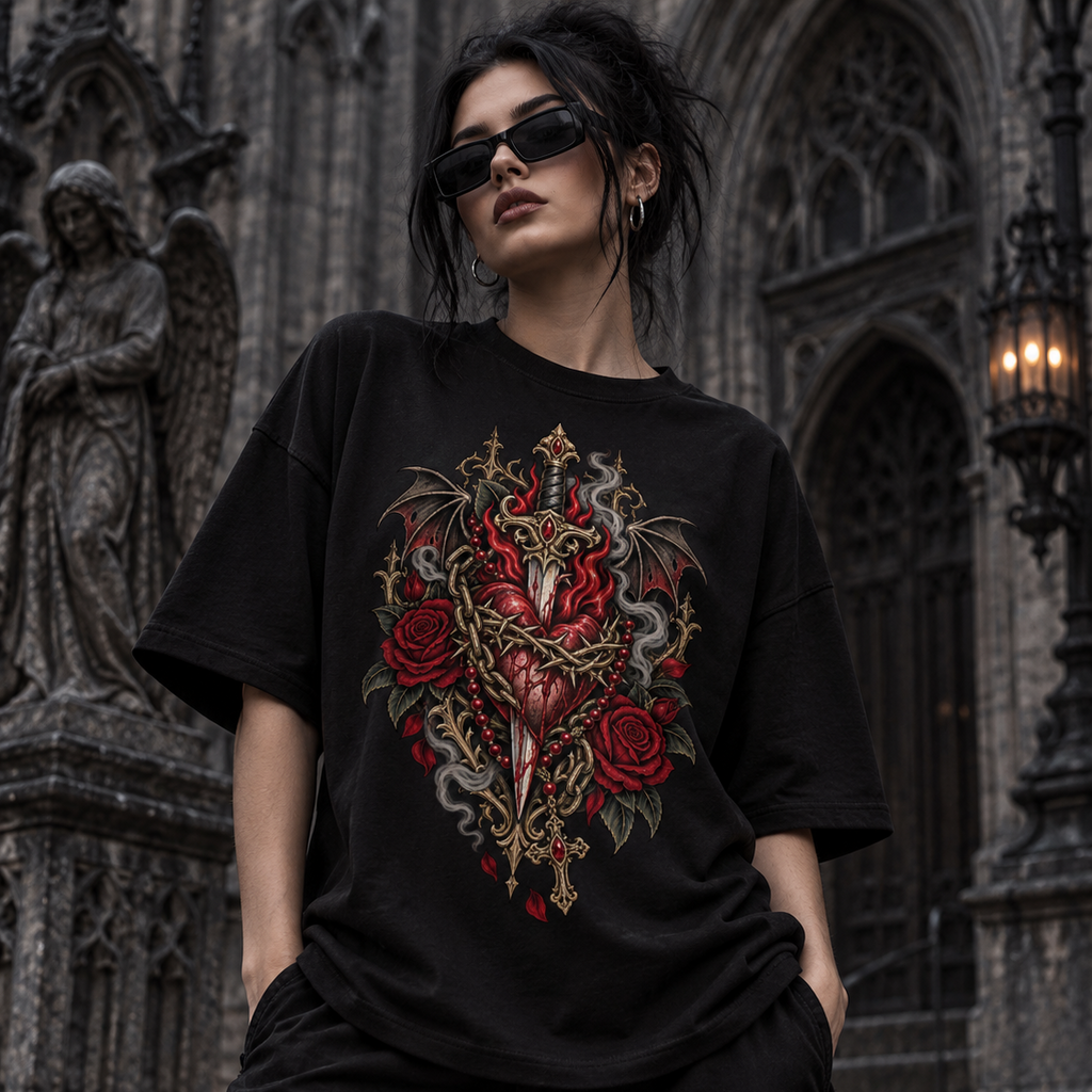 Relic Heart – Gothic Sacred Heart T-Shirt