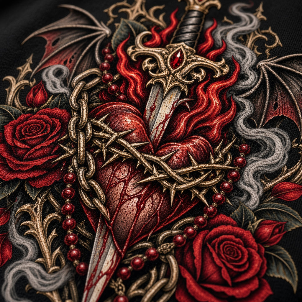 Relic Heart – Gothic Sacred Heart T-Shirt