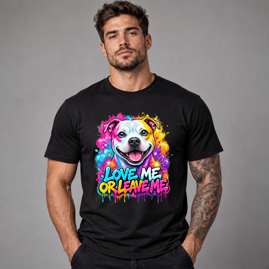 Love Me Or Leave Me – Bully Dog Graphic T-Shirt