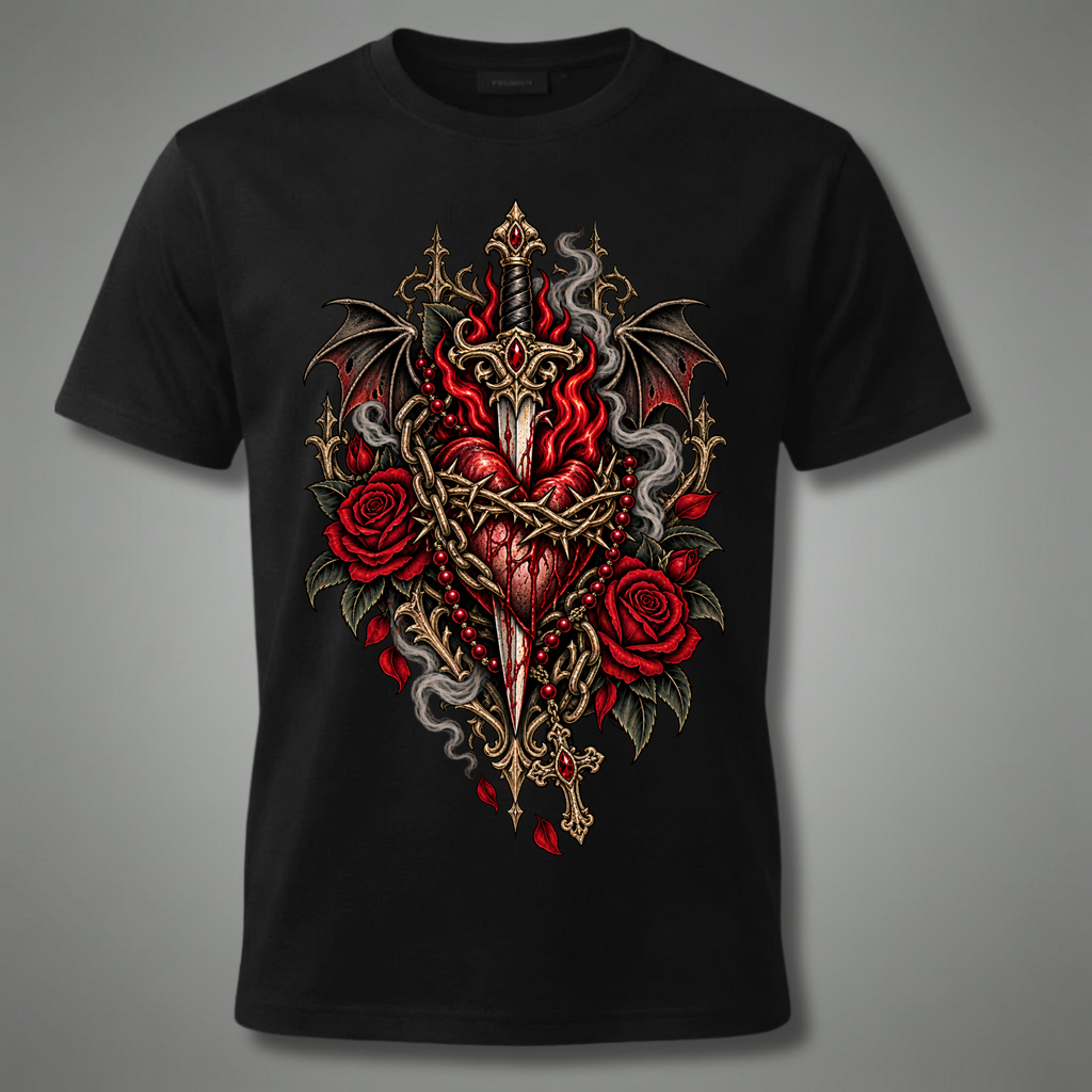Relic Heart – Gothic Sacred Heart T-Shirt