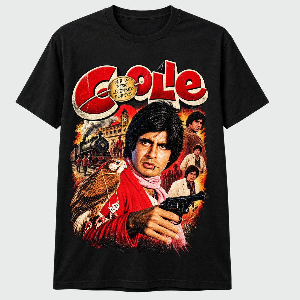 Coolie – Retro Bollywood Railway T-Shirt