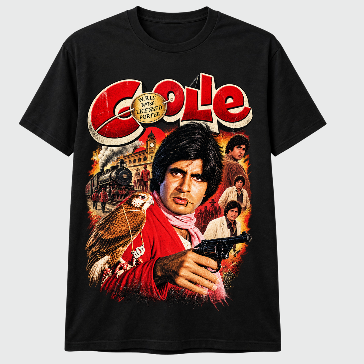 Coolie – Retro Bollywood Railway T-Shirt