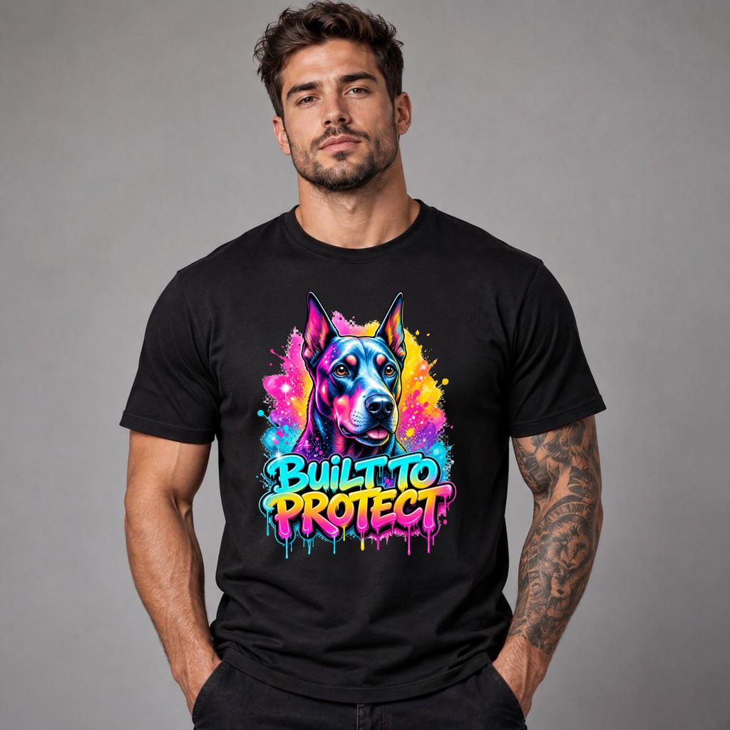 Built To Protect – Doberman Graphic T-Shirt