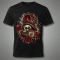 Serpent’s Curse – Gothic Snake Skull T-Shirt