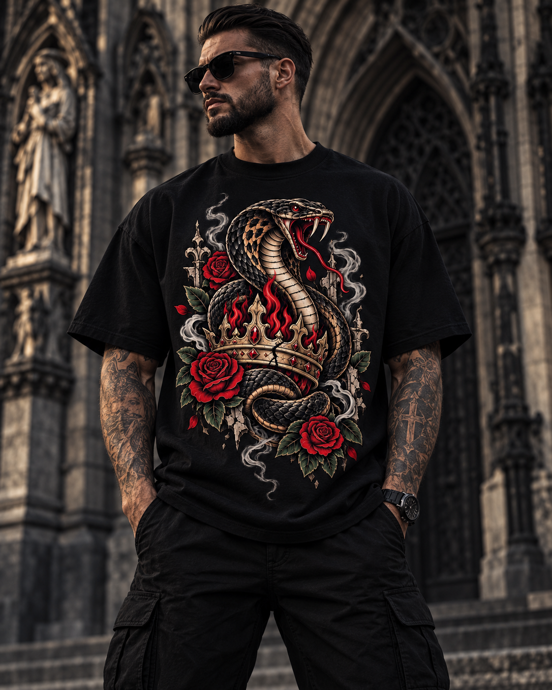 Venom Crown – Gothic Cobra T-Shirt