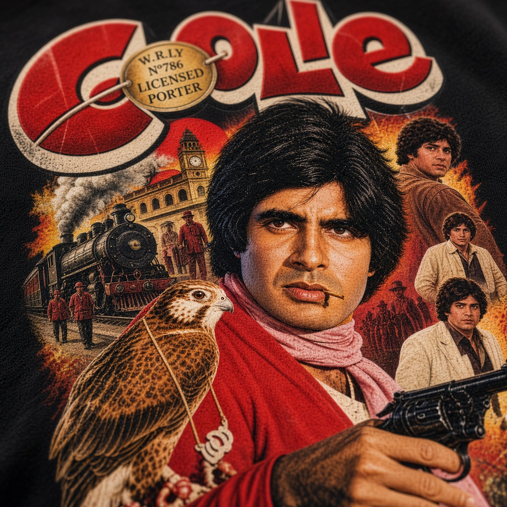 Coolie – Retro Bollywood Railway T-Shirt