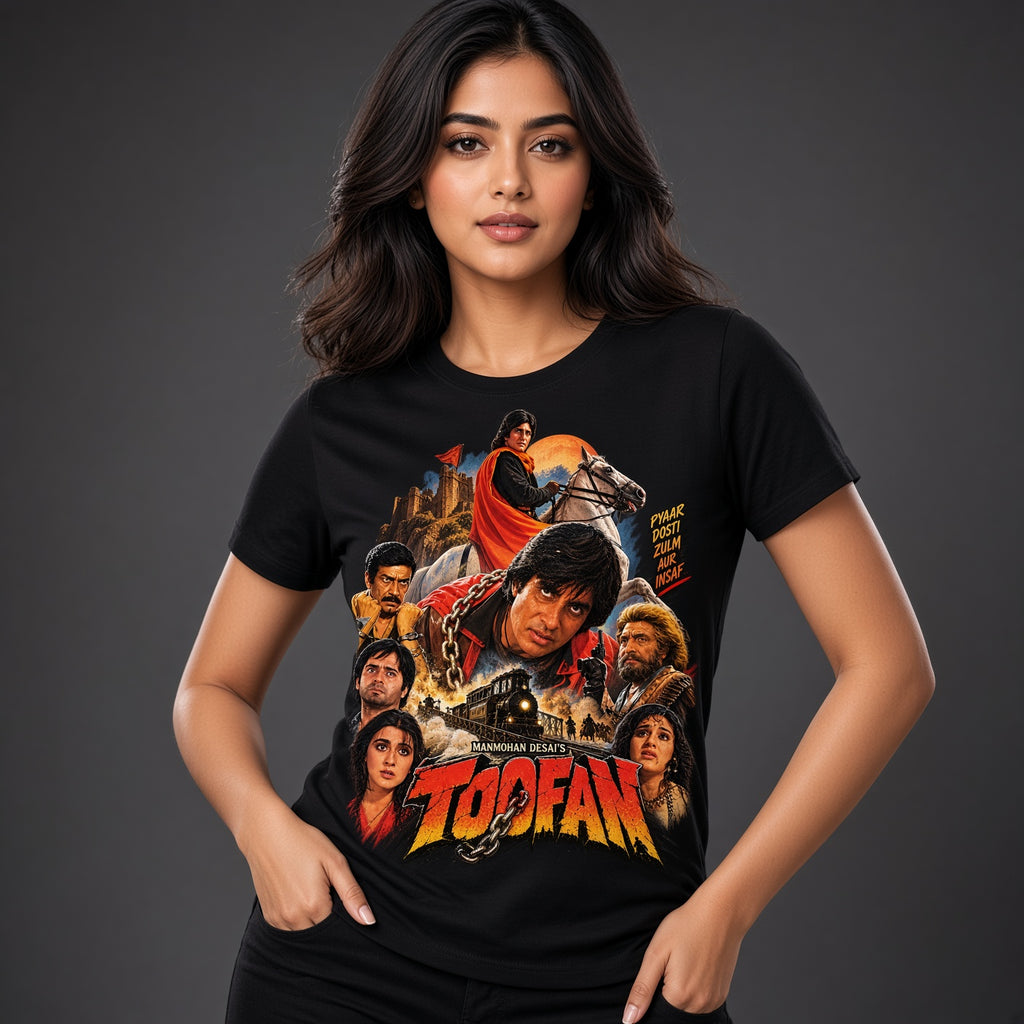 Toofan – Retro Bollywood Action Adventure T-Shirt