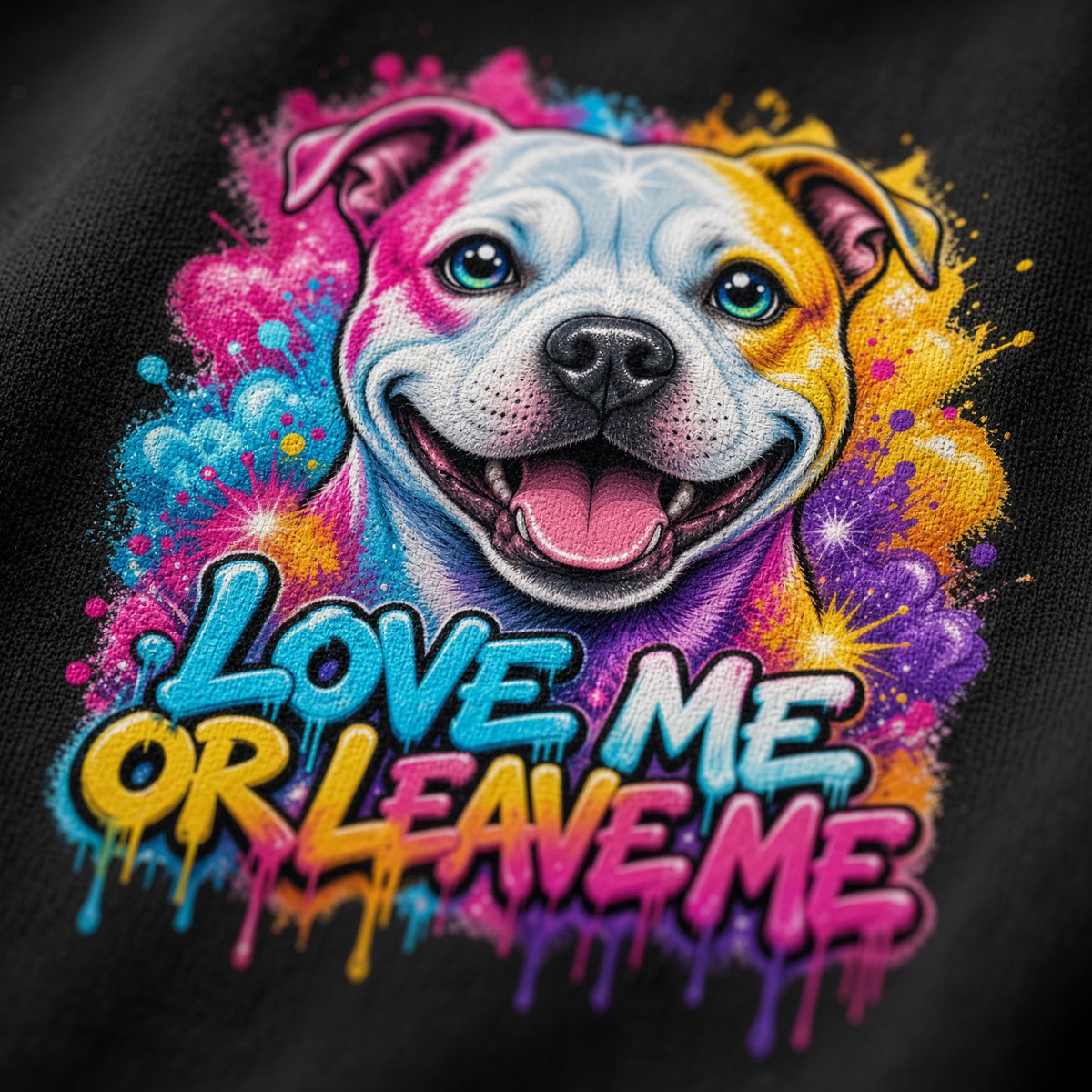 Love Me Or Leave Me – Bully Dog Graphic T-Shirt