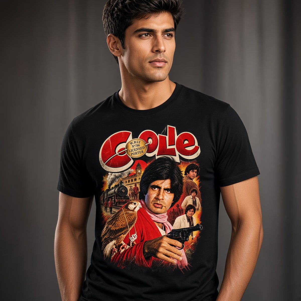 Coolie – Retro Bollywood Railway T-Shirt