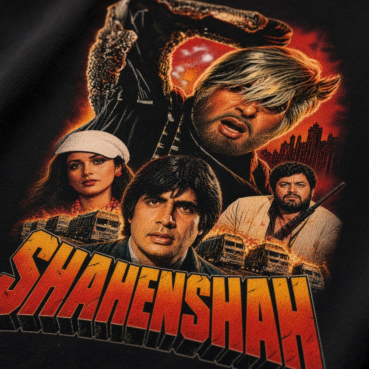 Shahenshah – Retro Bollywood Action T-Shirt
