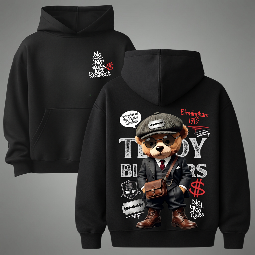 No God No Rules - Teddy Blinders Unisex Hoodie