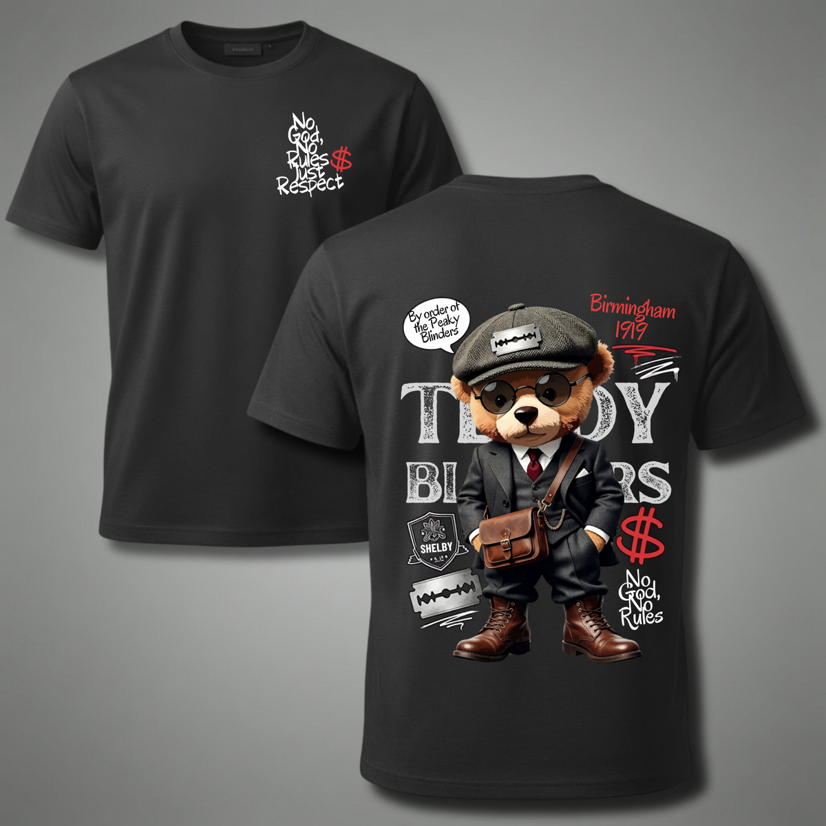 No God No Rules - Teddy Blinders Unisex T Shirt