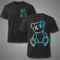 Neon Teddy Black T-Shirt