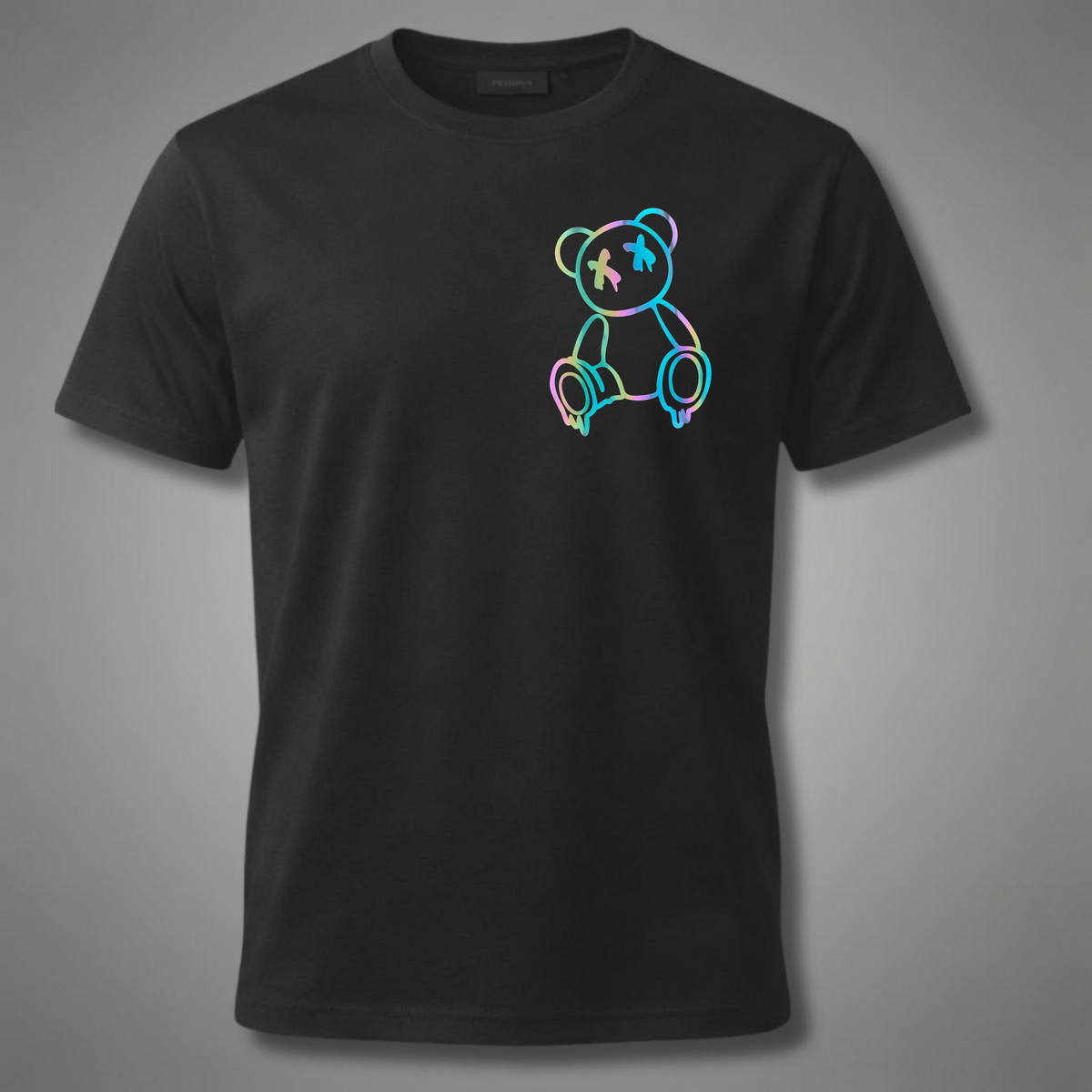 Neon Teddy Black T-Shirt